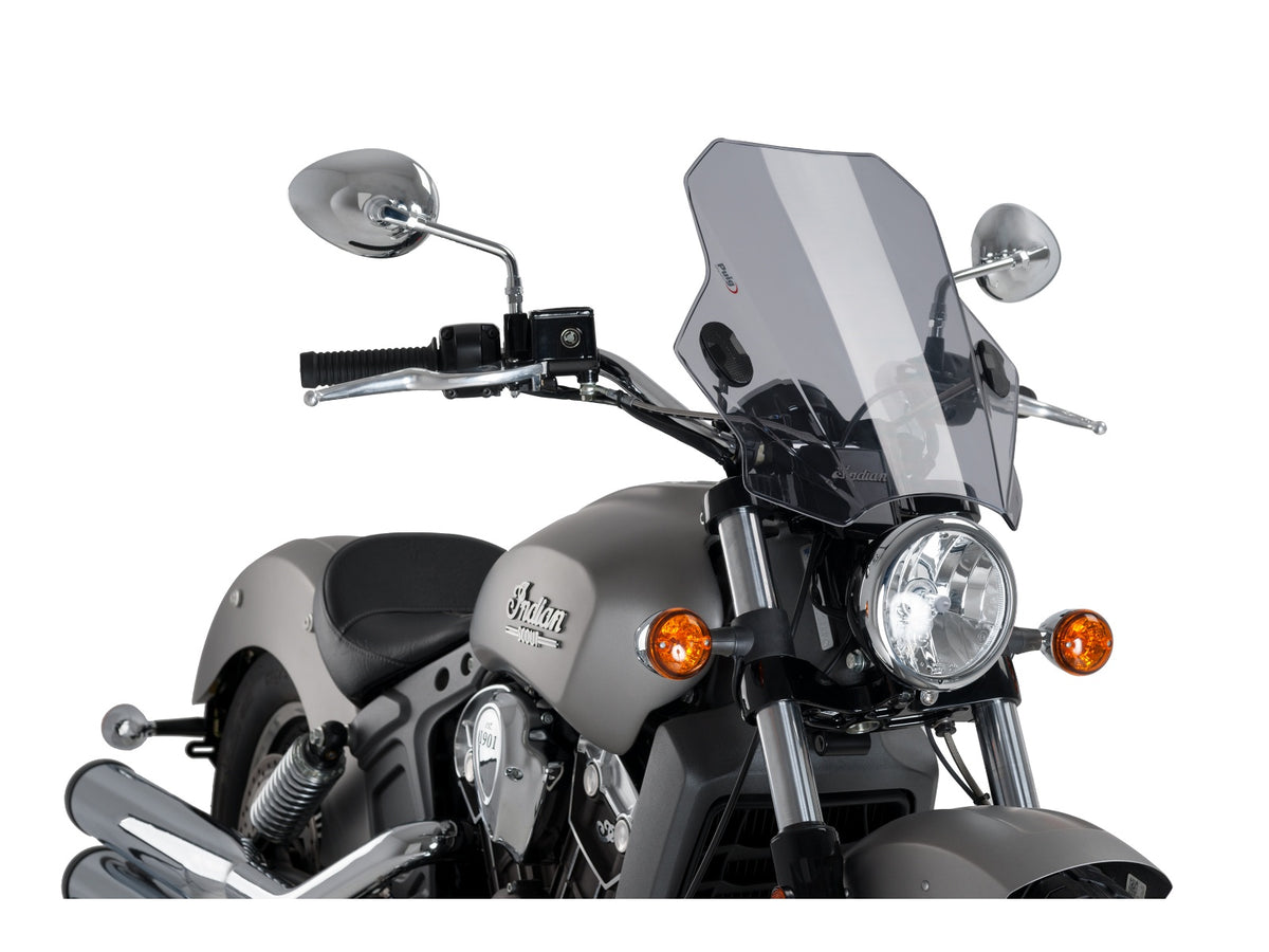Puig Bat Screen In Clear for Indian Scout Bobber (18-25)