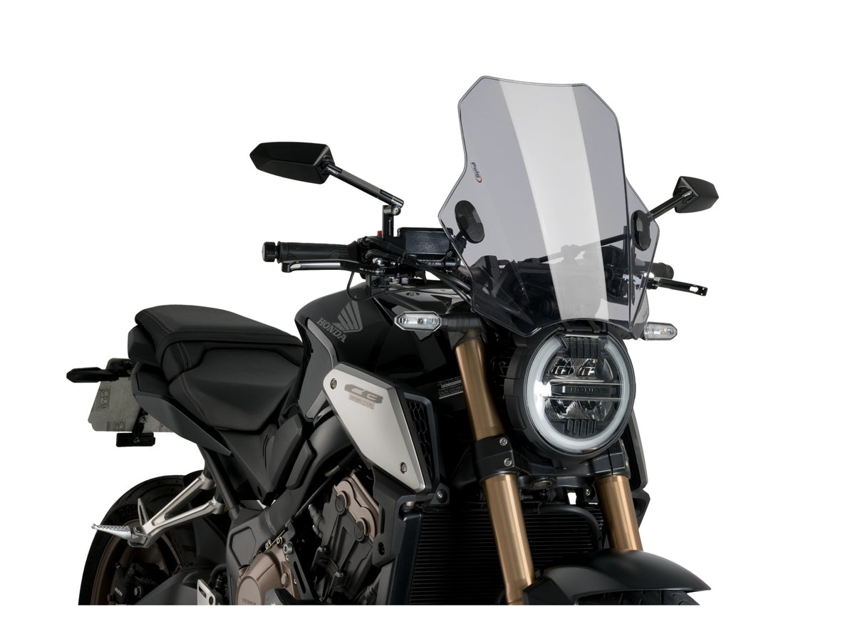 Puig Bat Screen In Clear for Honda CB650 R Neo Sports Cafe (19-23)