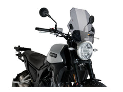 Puig Bat Screen In Clear for Macbor Eight Mile 500 Scrambler (22-25)