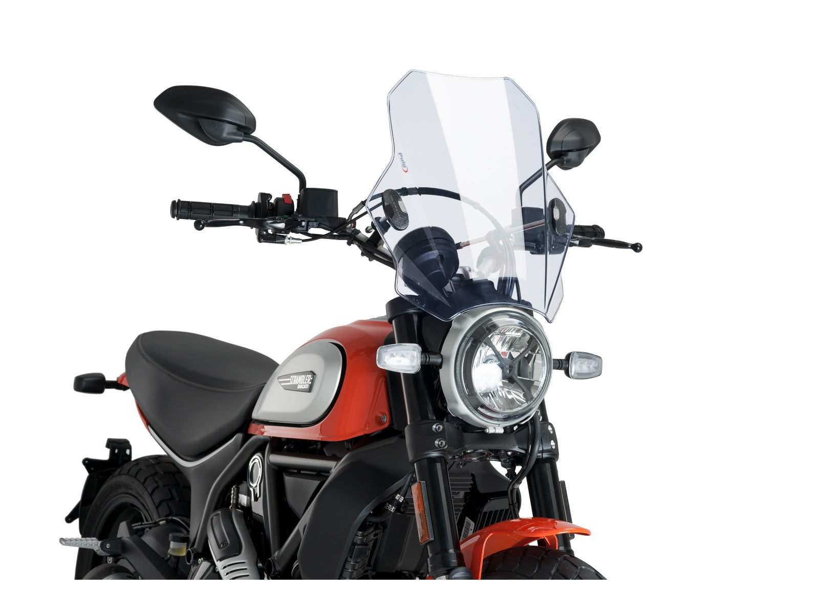 Puig Bat Screen In Clear for Ducati Scrambler Icon (15-22)