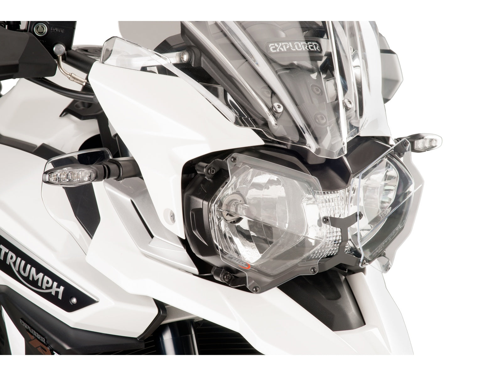 Puig Headlight Protector In Clear for Triumph Tiger Explorer 1200 XCX (16-18)