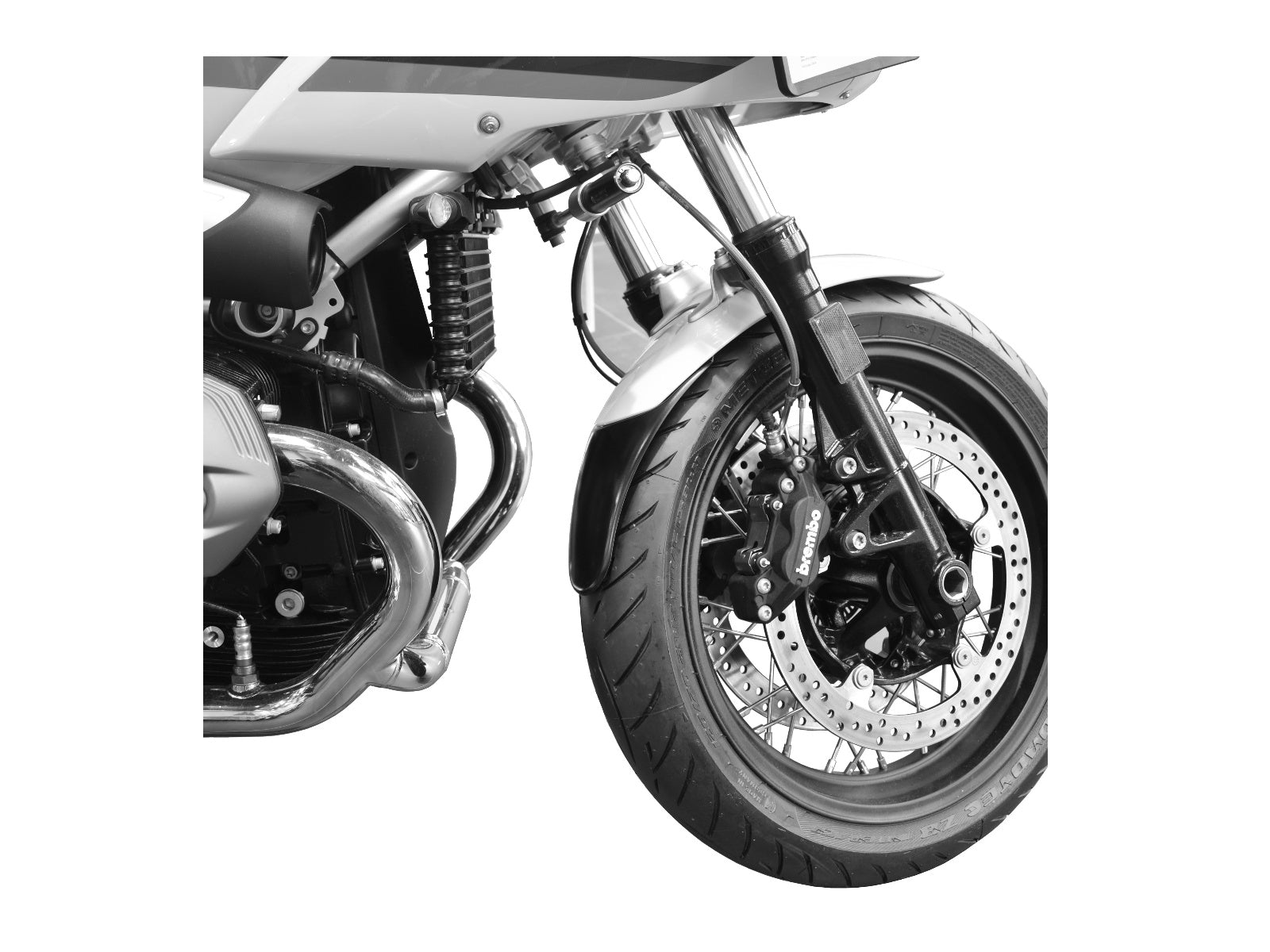 Puig Front Mudguard Extender In Black for BMW R Nine T (14-24)