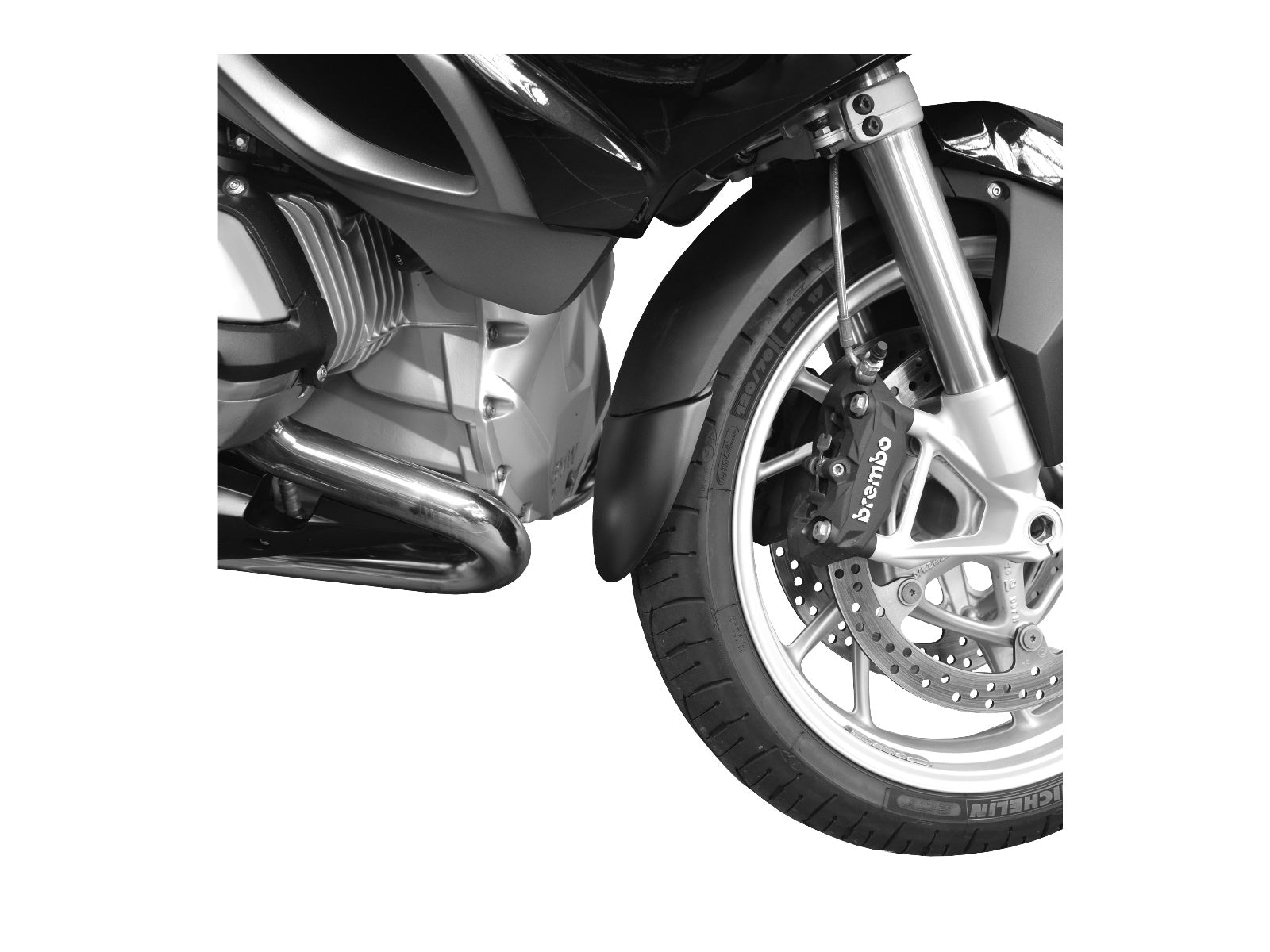 Puig Front Mudguard Extender In Black for BMW R1200 RT (14-18)
