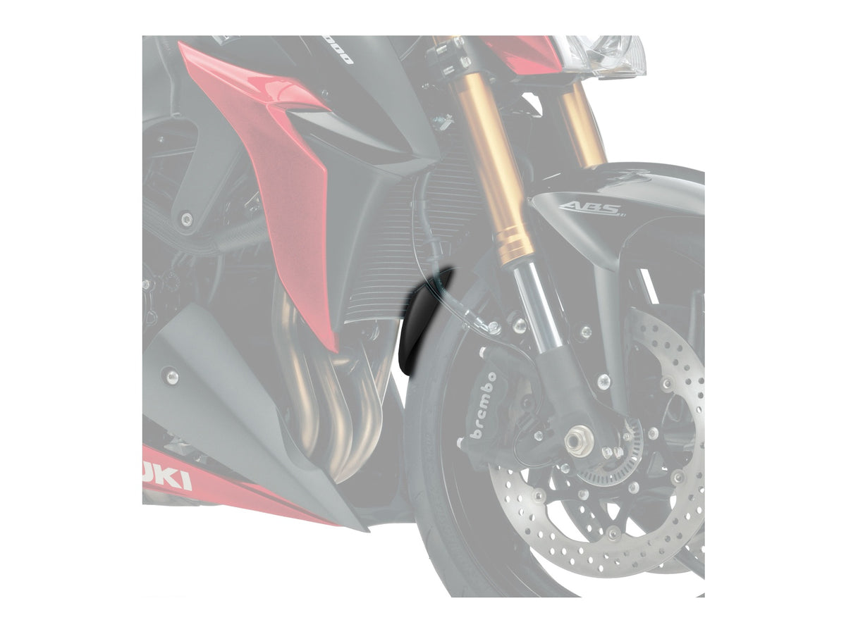Puig Front Mudguard Extender In Black for Suzuki GSX S 1000 (15-20) Main image