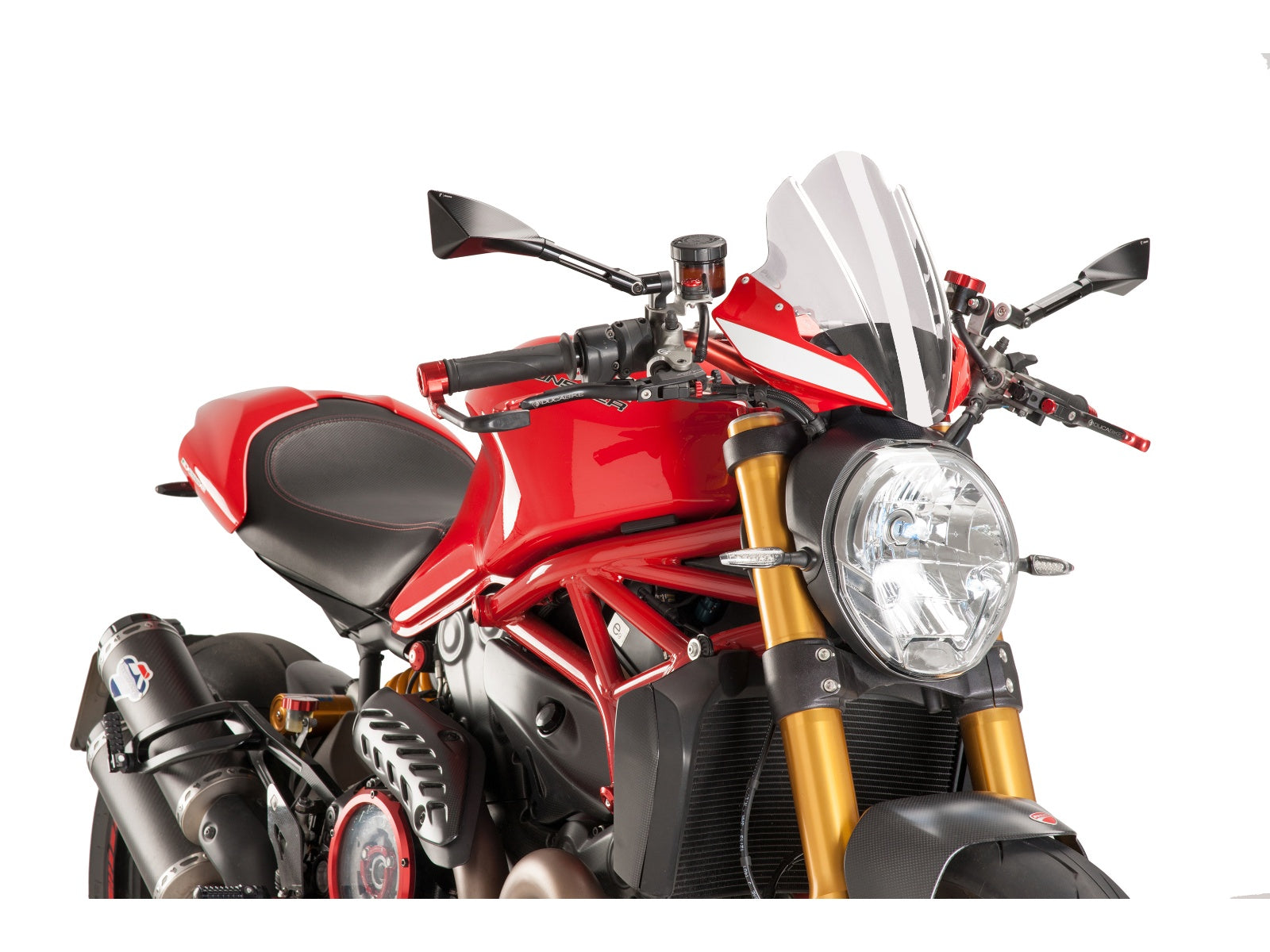 Puig New Generation Touring Screen In Clear for Ducati Monster 1200 S (14-20)