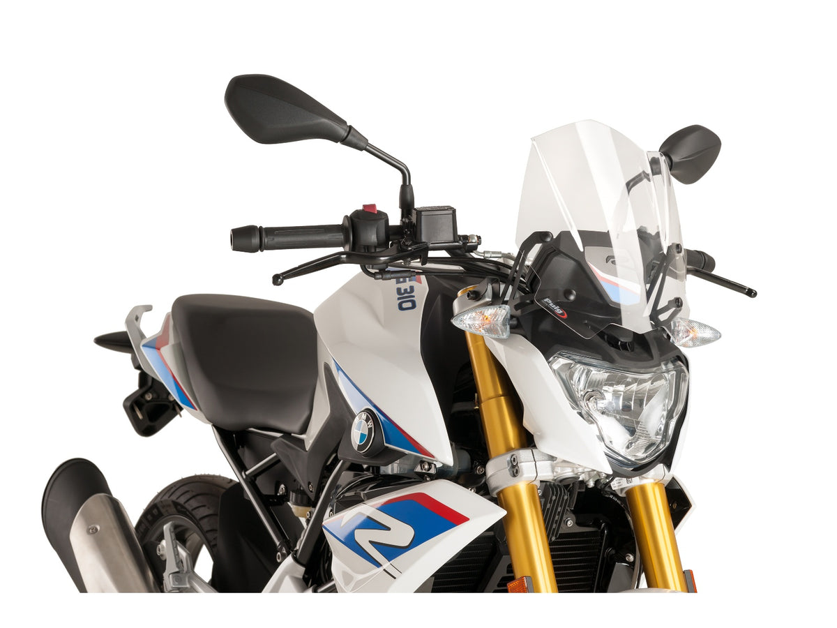 Puig New Generation Sport Screen In Clear for BMW G310 R (16-25) Main image