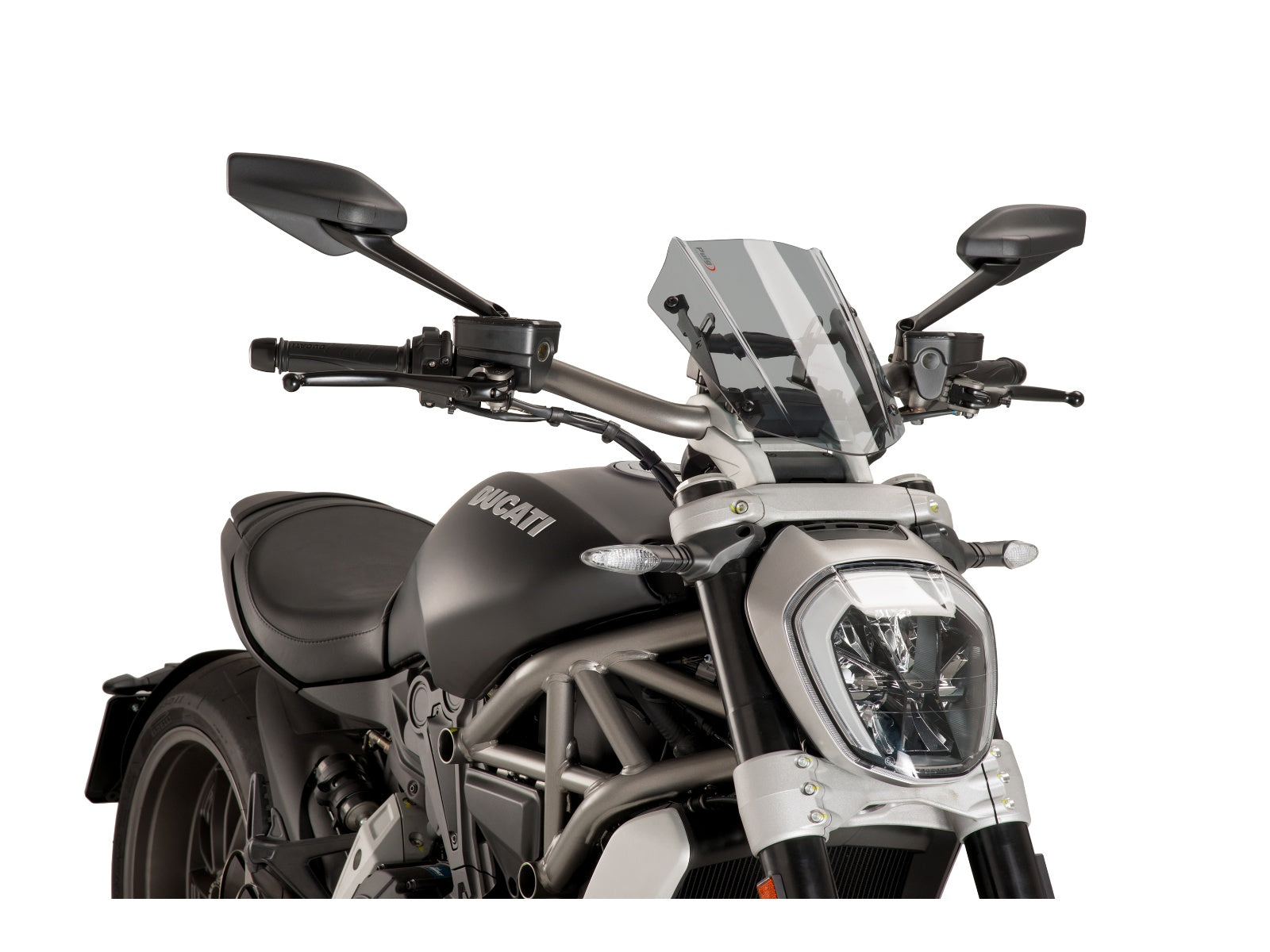 Puig New Generation Adjustable Screen In Clear for Ducati XDiavel Dark (21-24)