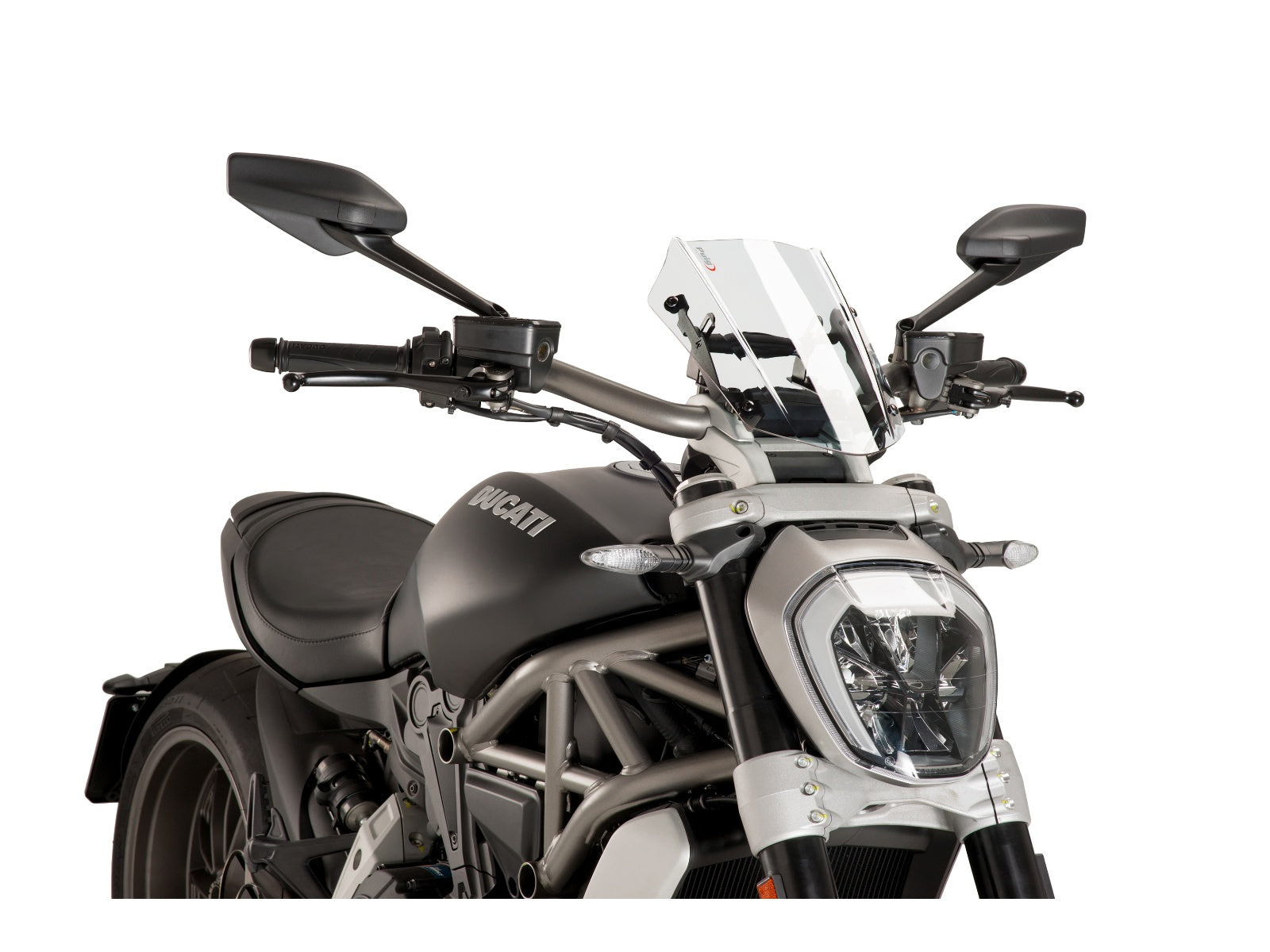 Puig New Generation Adjustable Screen In Clear for Ducati XDiavel Black Star (21-23)