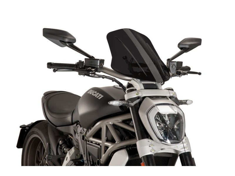 Puig New Generation Adjustable Screen In Clear for Ducati XDiavel S (16-24)