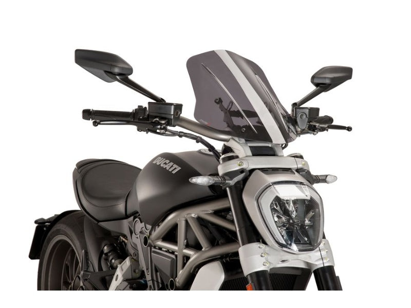 Puig New Generation Adjustable Screen In Clear for Ducati XDiavel S (16-24)