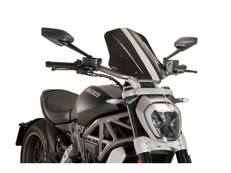 Puig New Generation Adjustable Screen In Clear for Ducati XDiavel Black Star (21-23)
