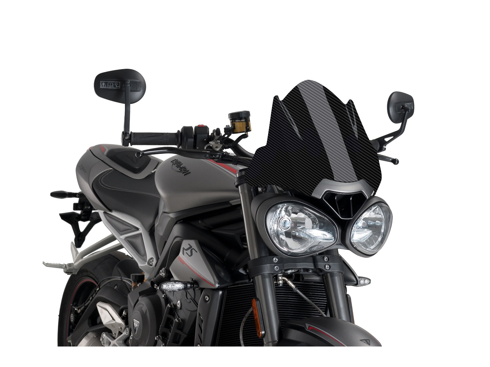 Puig New Generation Sport Screen In Clear for Triumph Street Triple 765 R (17-20)