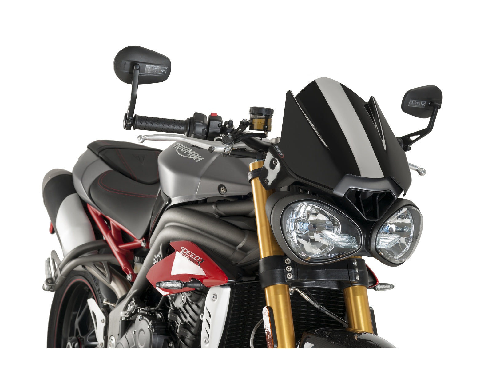 Puig New Generation Sport Screen In Clear for Triumph Speed Triple 1050 R (16-17)