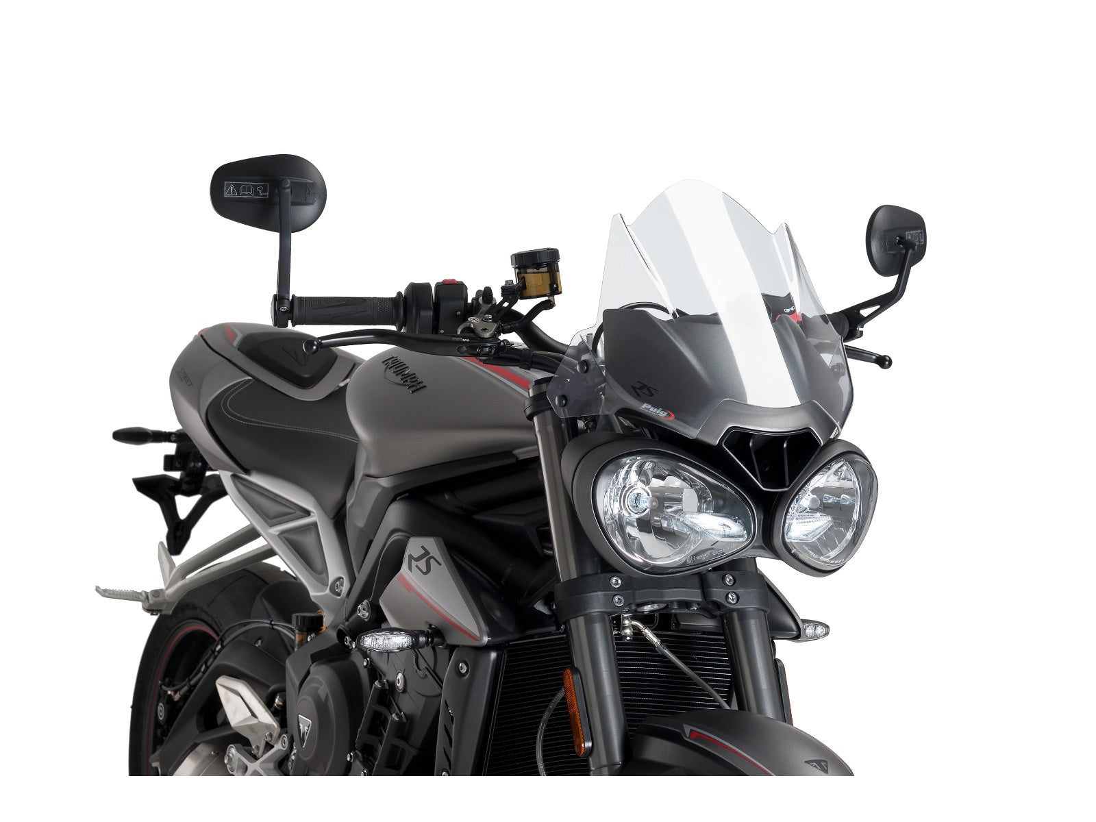 Puig New Generation Sport Screen In Clear for Triumph Street Triple 765 R (17-20)