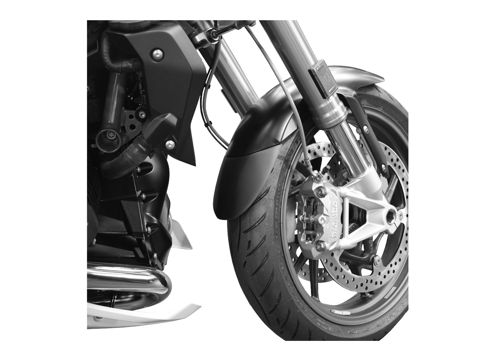 Puig Front Mudguard Extender In Black for BMW R1250 R (18-25)
