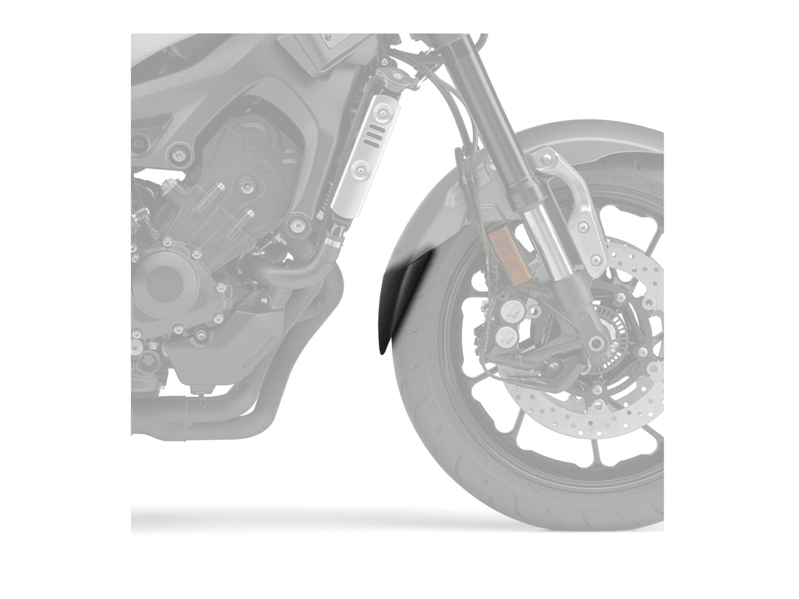 Puig Front Mudguard Extender In Black for Yamaha XSR 900 (16-21)