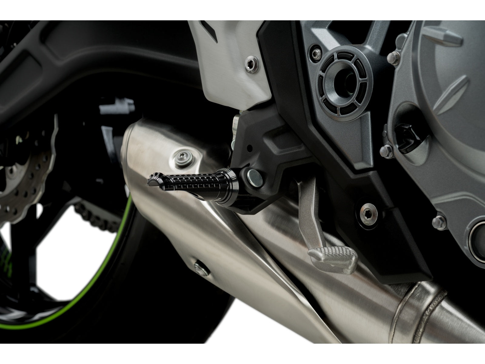 Puig R-Fighter Footpegs In Black for Honda CB650 R Neo Sports Cafe (19-25)