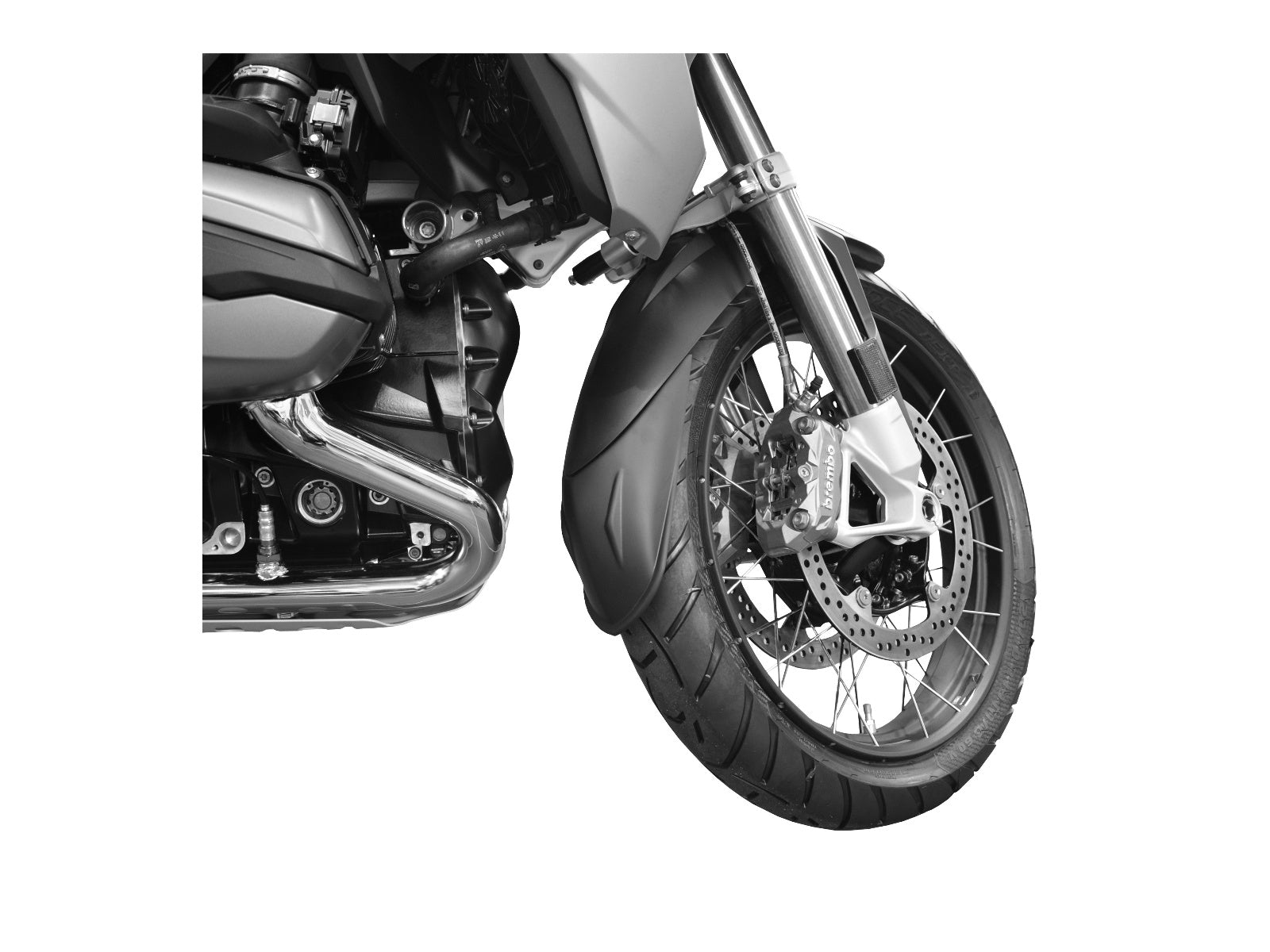 Puig Front Mudguard Extender In Black for BMW R1200 GS (13-18)