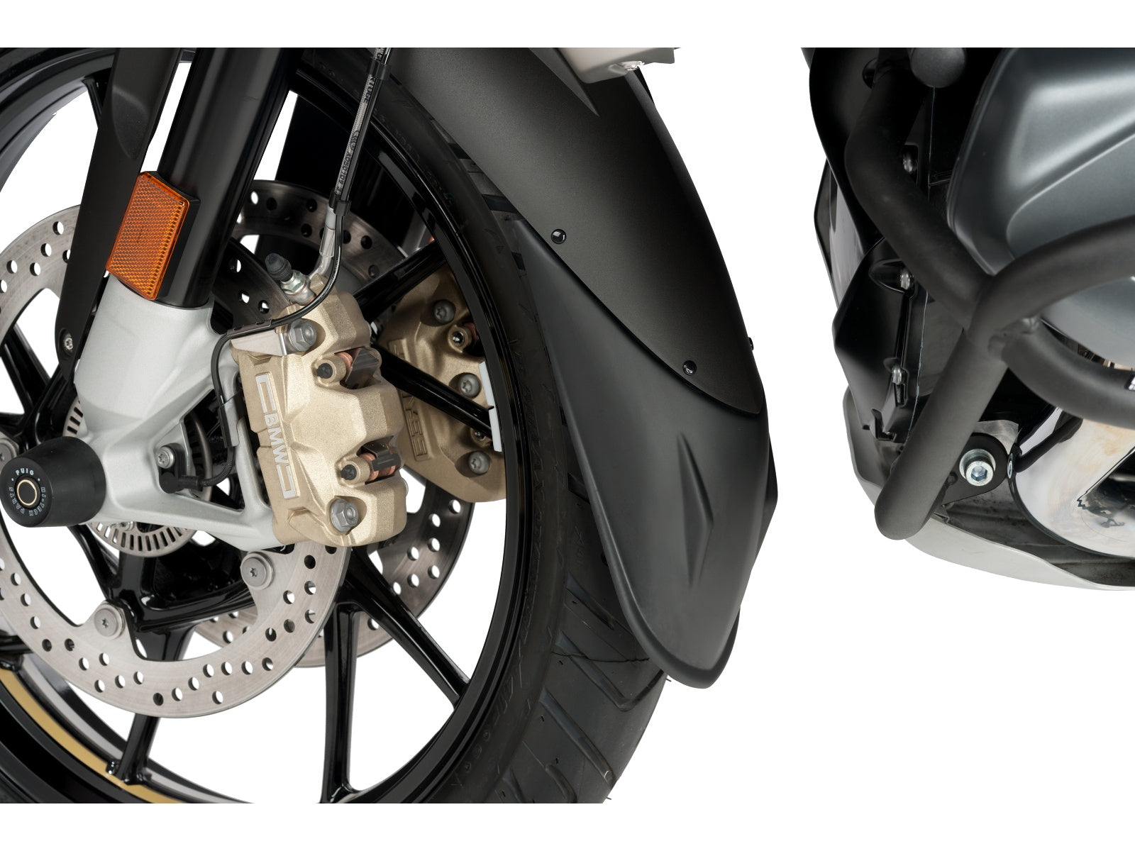 Puig Front Mudguard Extender In Black for BMW R1250 GS Adventure (19-24)