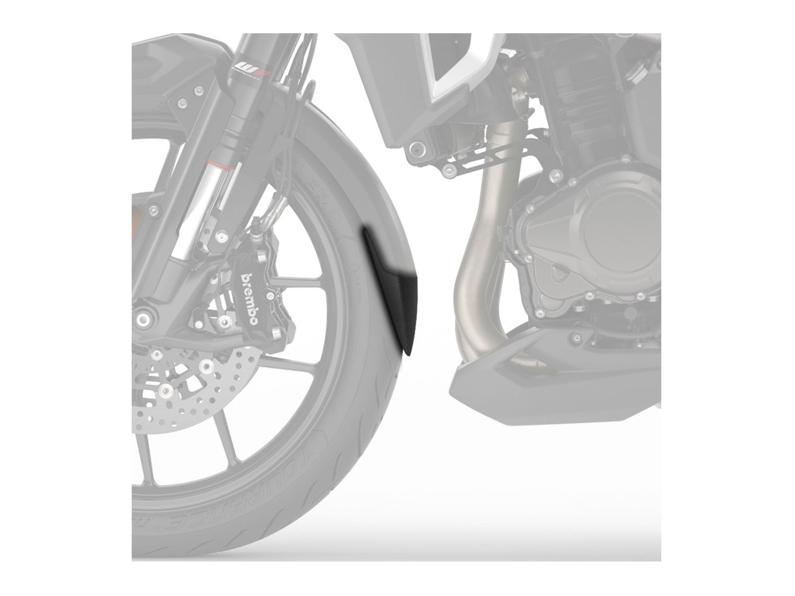Puig Front Mudguard Extender In Black for Triumph Tiger Explorer 1200 XC (16-17)