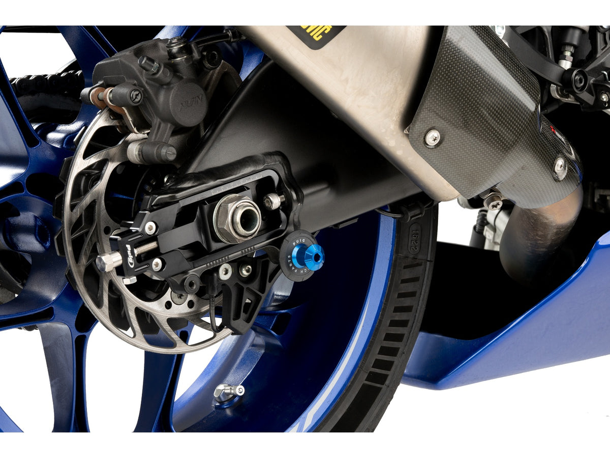 Puig Pro Spool Sliders In Black for Yamaha YZF R1 M (20-24)
