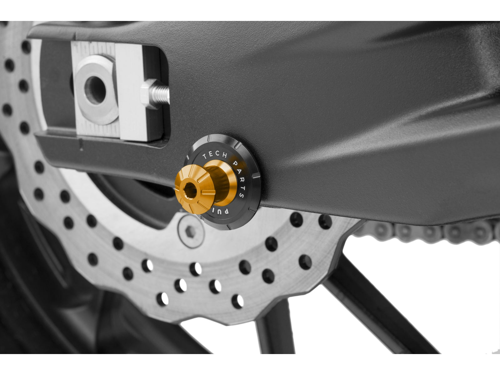 Puig Pro Spool Sliders In Black for Yamaha Tracer 7 (21-25)