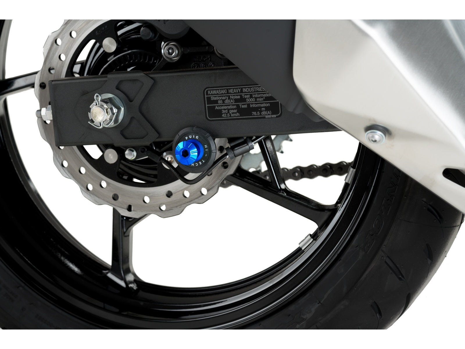 Puig Pro Spool Sliders In Black for Kawasaki Z400 (19-24)