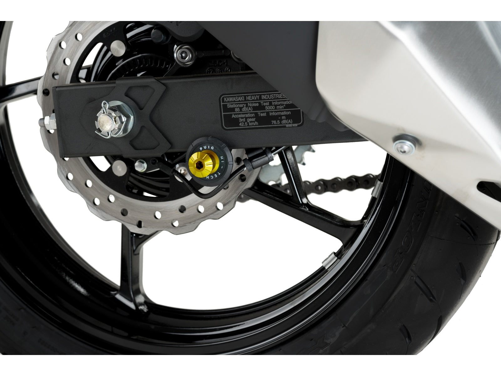 Puig Pro Spool Sliders In Black for Kawasaki Z400 (19-24)