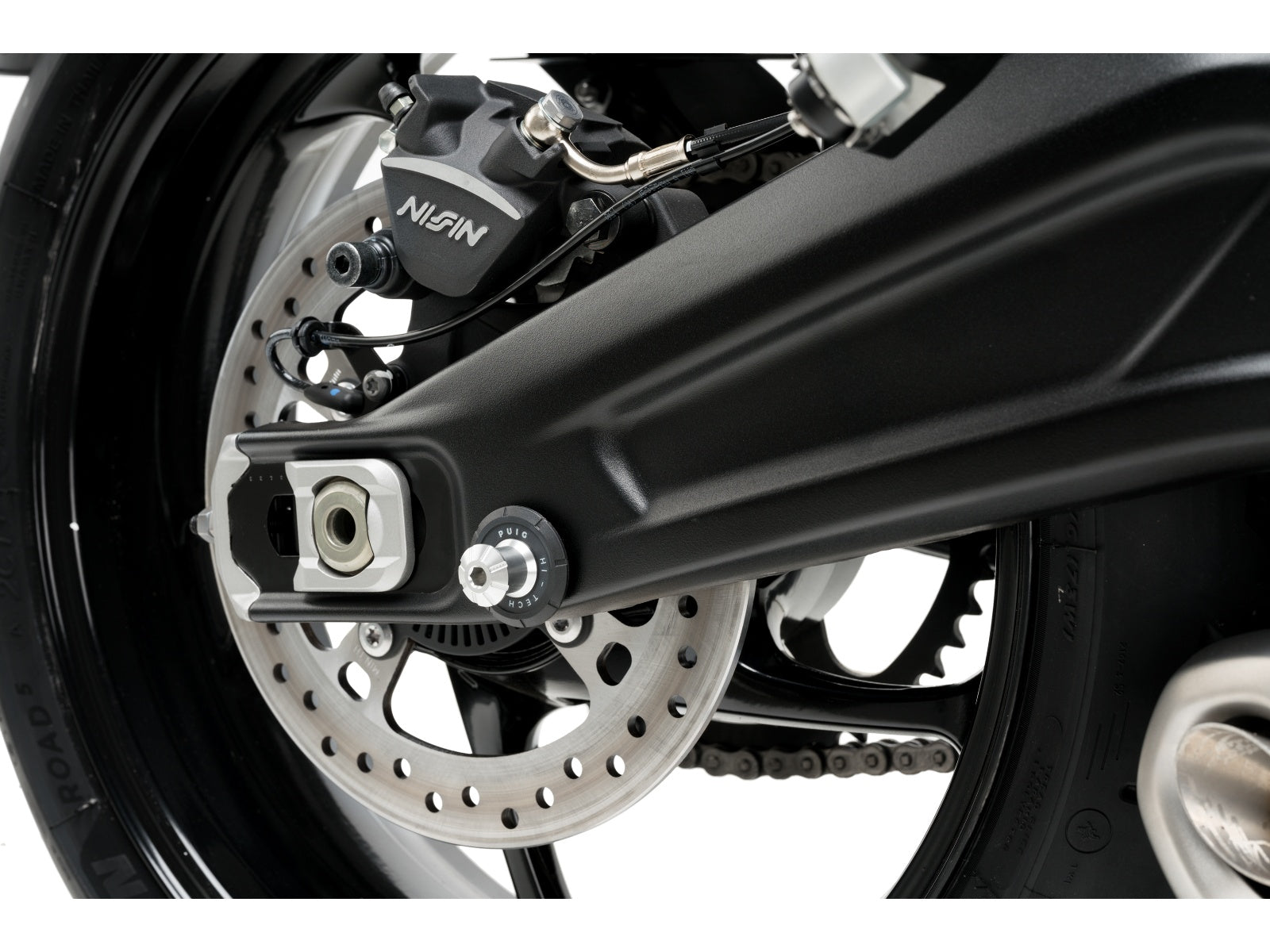 Puig Pro Spool Sliders In Black for Triumph Trident 660 (21-25)