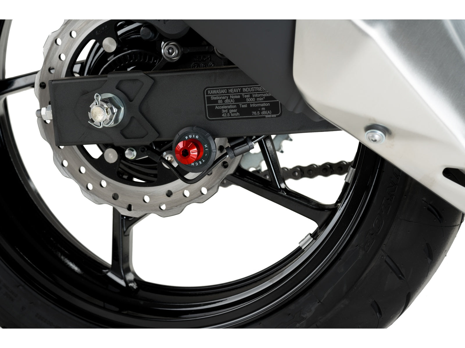Puig Pro Spool Sliders In Black for Kawasaki Z400 (19-24)