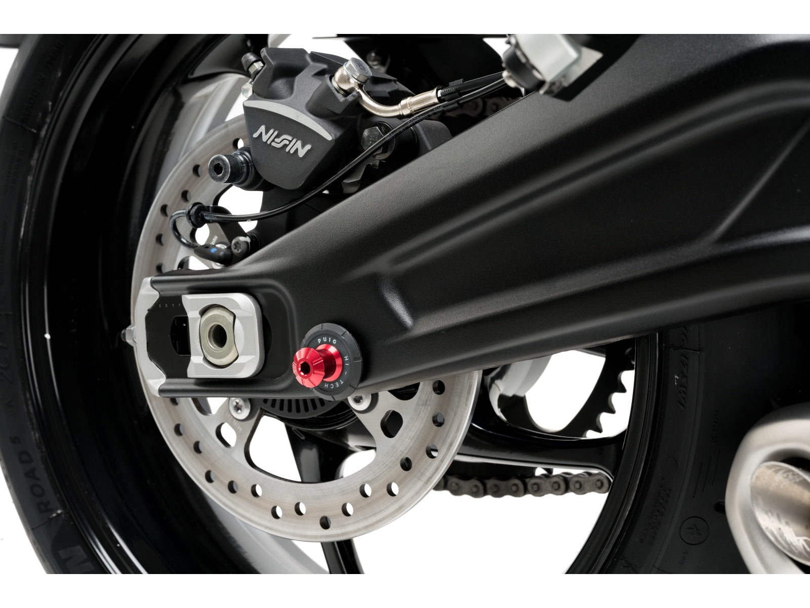 Puig Pro Spool Sliders In Black for Triumph Trident 660 (21-25)