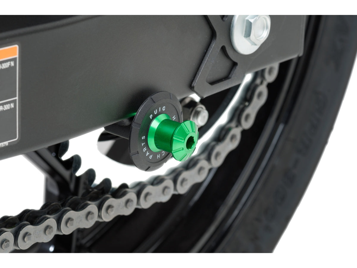 Puig Pro Spool Sliders In Black for Kawasaki Ninja 400 (18-24)