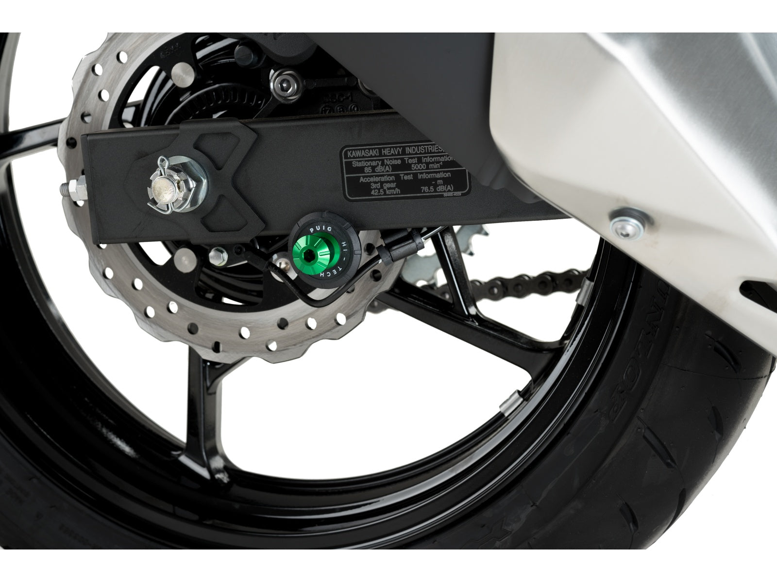 Puig Pro Spool Sliders In Black for Kawasaki Z400 (19-24)