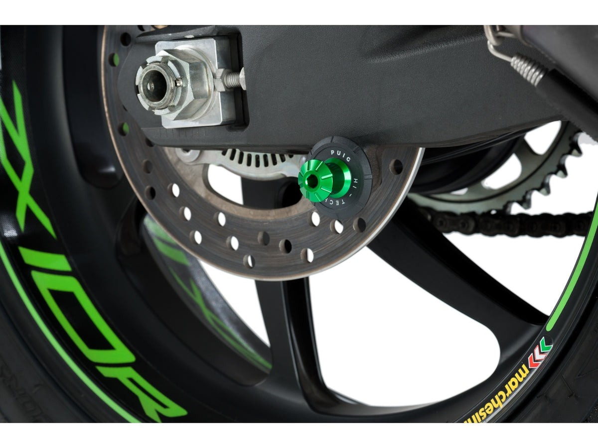 Puig Pro Spool Sliders In Black for Kawasaki ZX-10R Ninja KRT (16-20)