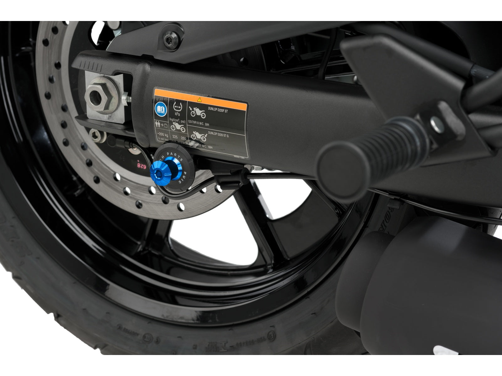 Puig Pro Spool Sliders In Black for Kawasaki Vulcan S Cafe (17-20)