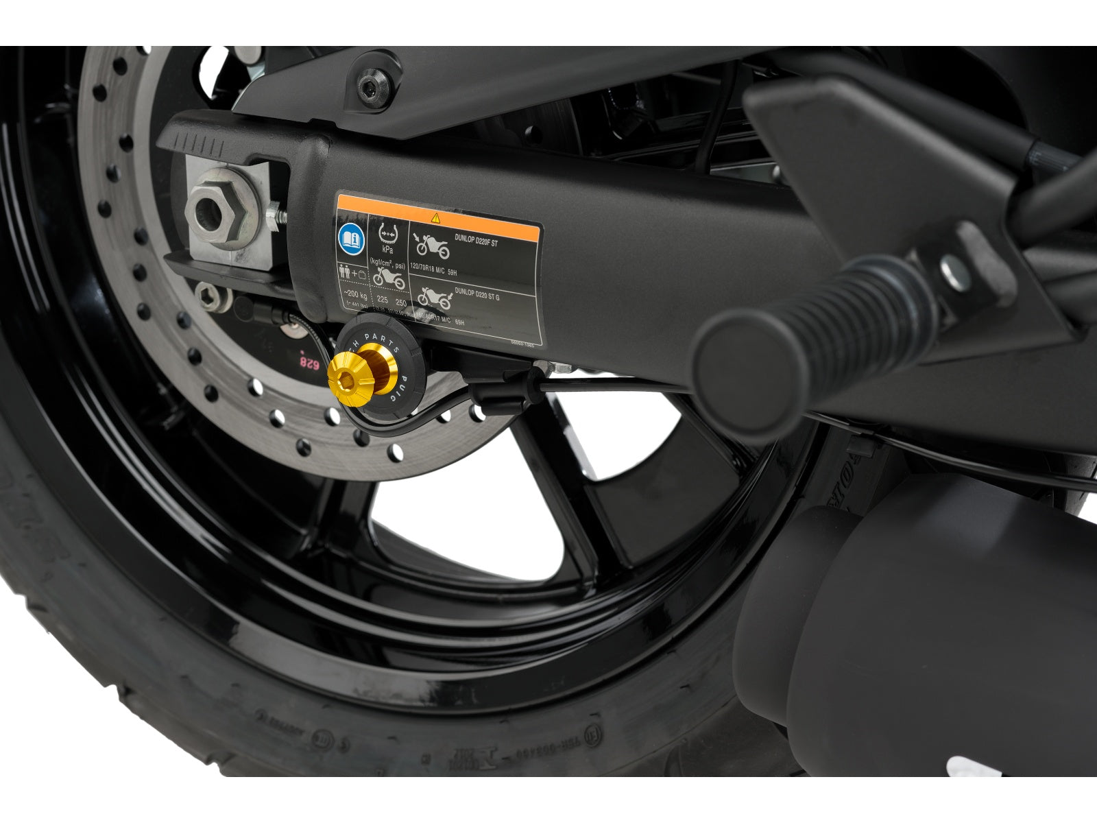 Puig Pro Spool Sliders In Black for Kawasaki Vulcan 650 S (15-25)