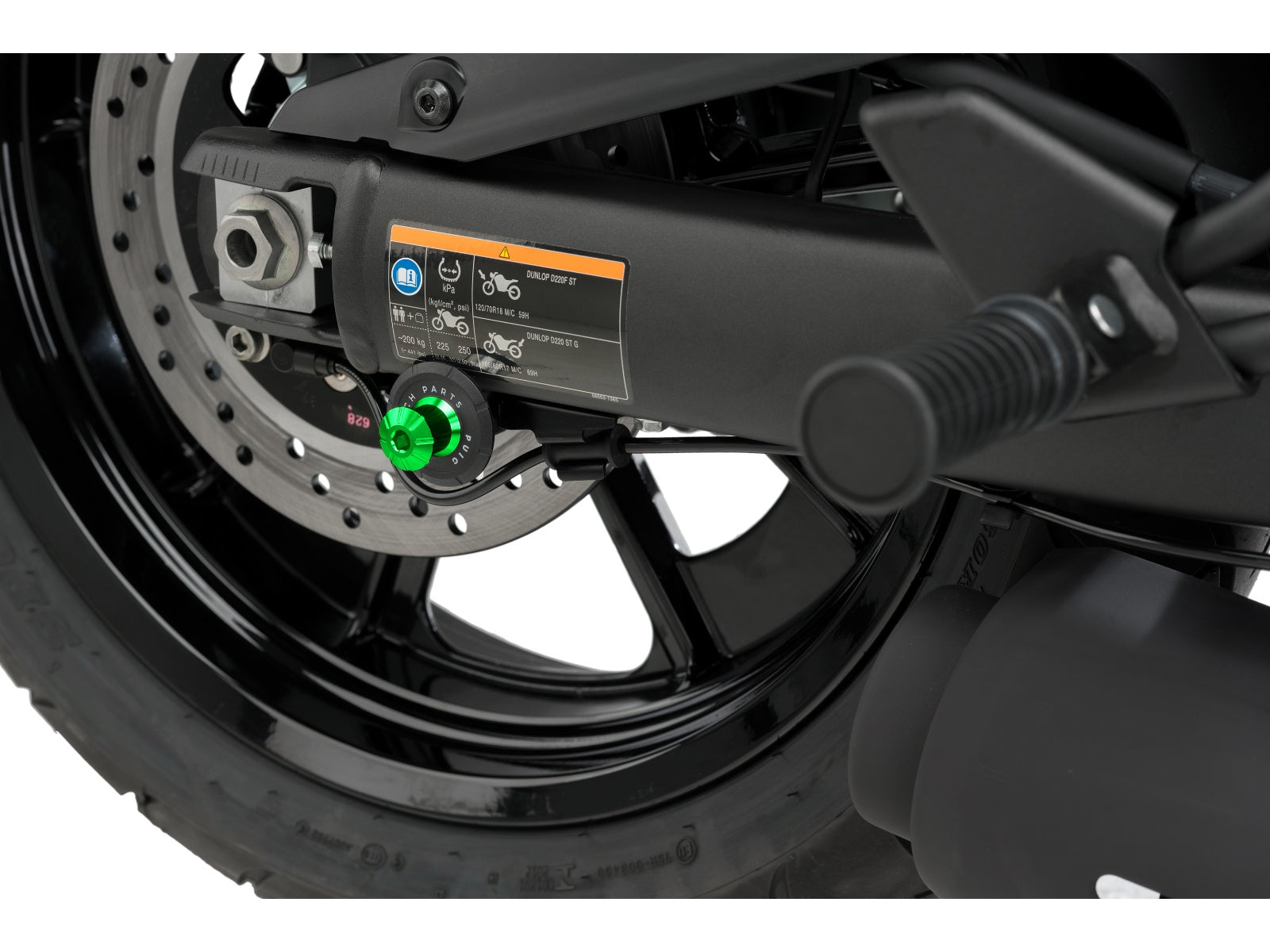 Puig Pro Spool Sliders In Black for Kawasaki Vulcan S Special Edition (17-20)