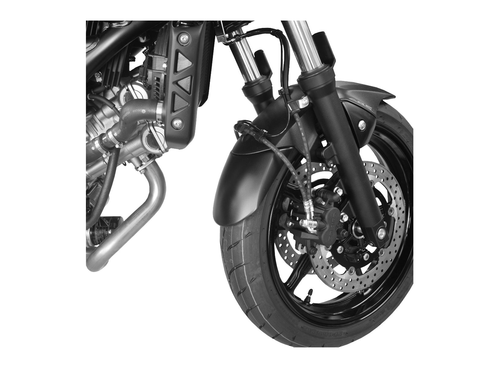 Puig Front Mudguard Extender In Black for Suzuki SV 650 (16-25)