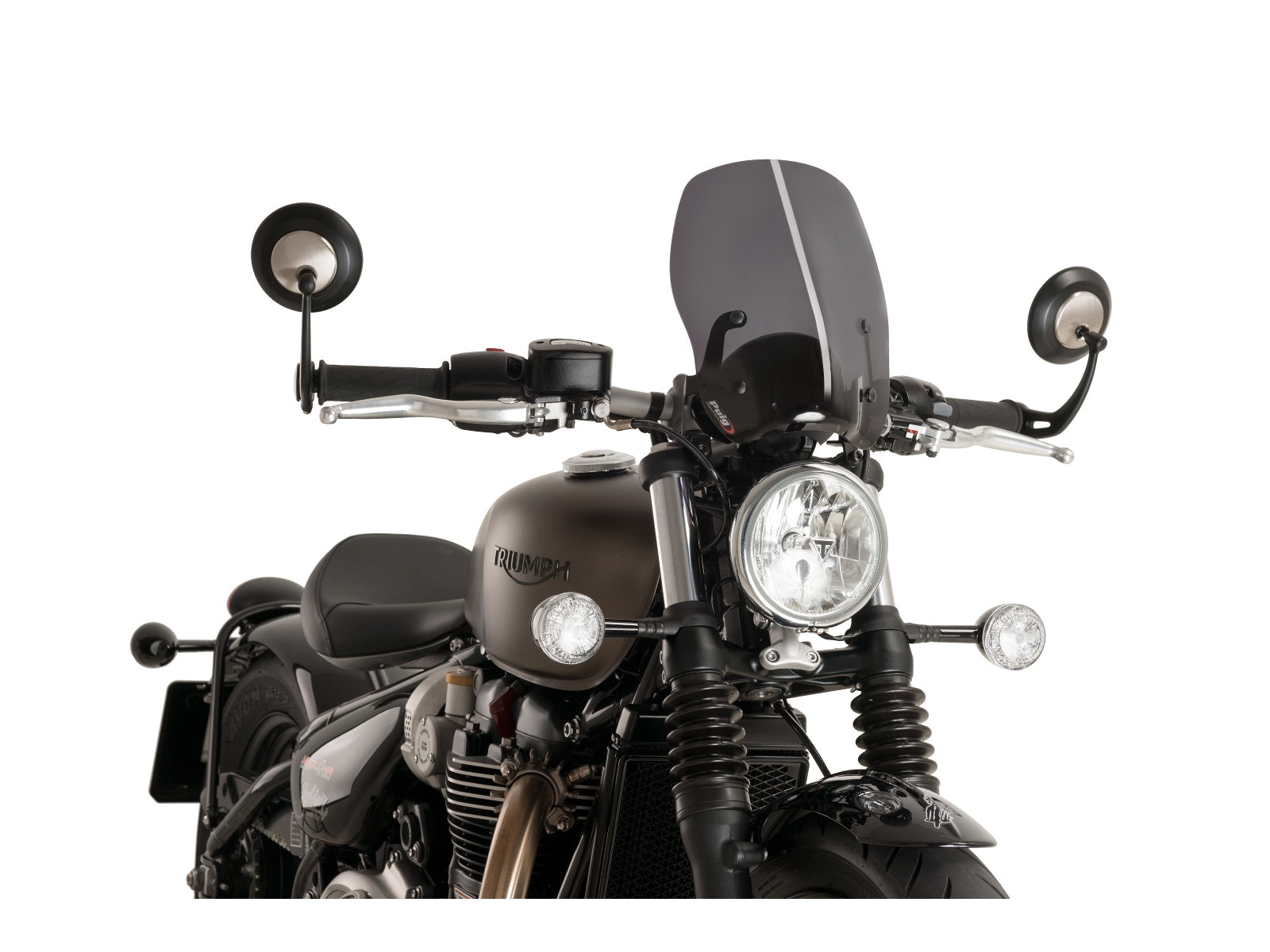 Puig New Generation Touring Screen In Clear for Triumph Bonneville Bobber (17-20)