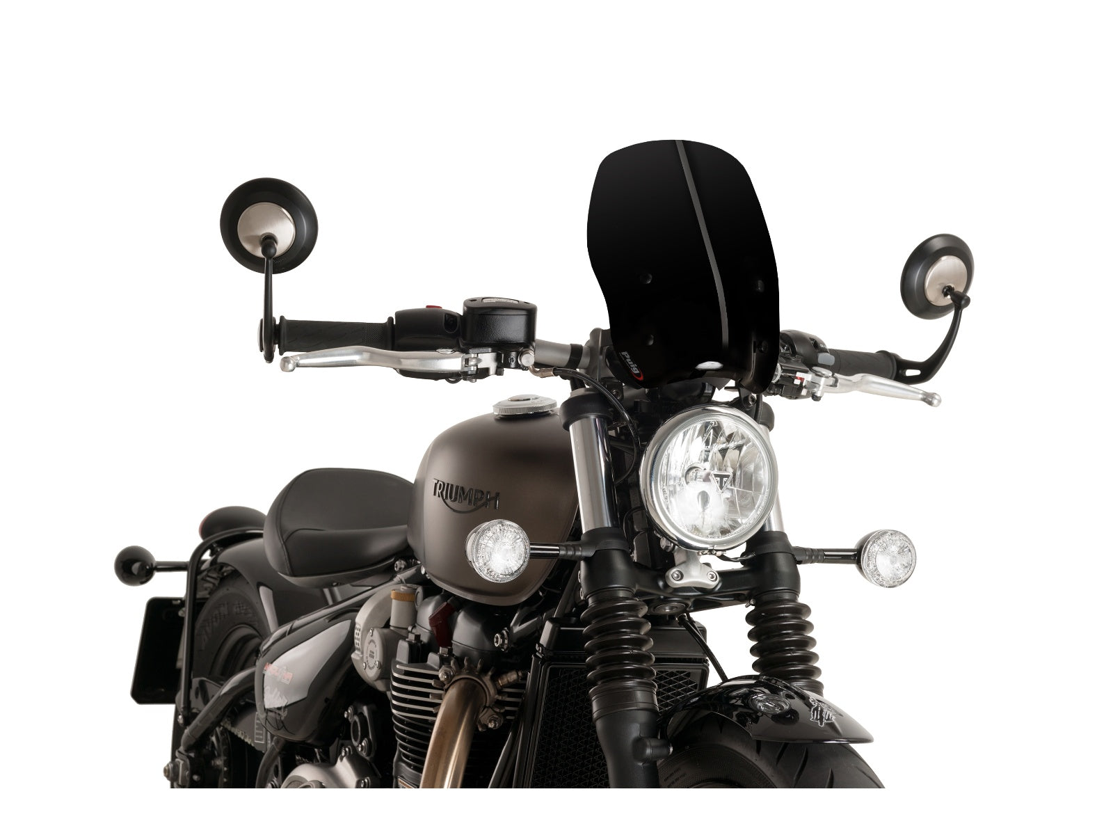 Puig New Generation Touring Screen In Clear for Triumph Bonneville Bobber (17-20)