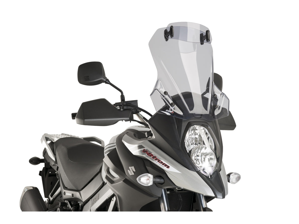 Puig Touring Screen With Extender In Light Smoke for Suzuki V-Strom 650 (17-25)