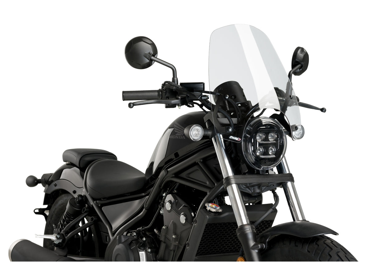 Puig New Generation Touring Screen In Clear for Honda CMX500 Rebel SE (20-25) Main image