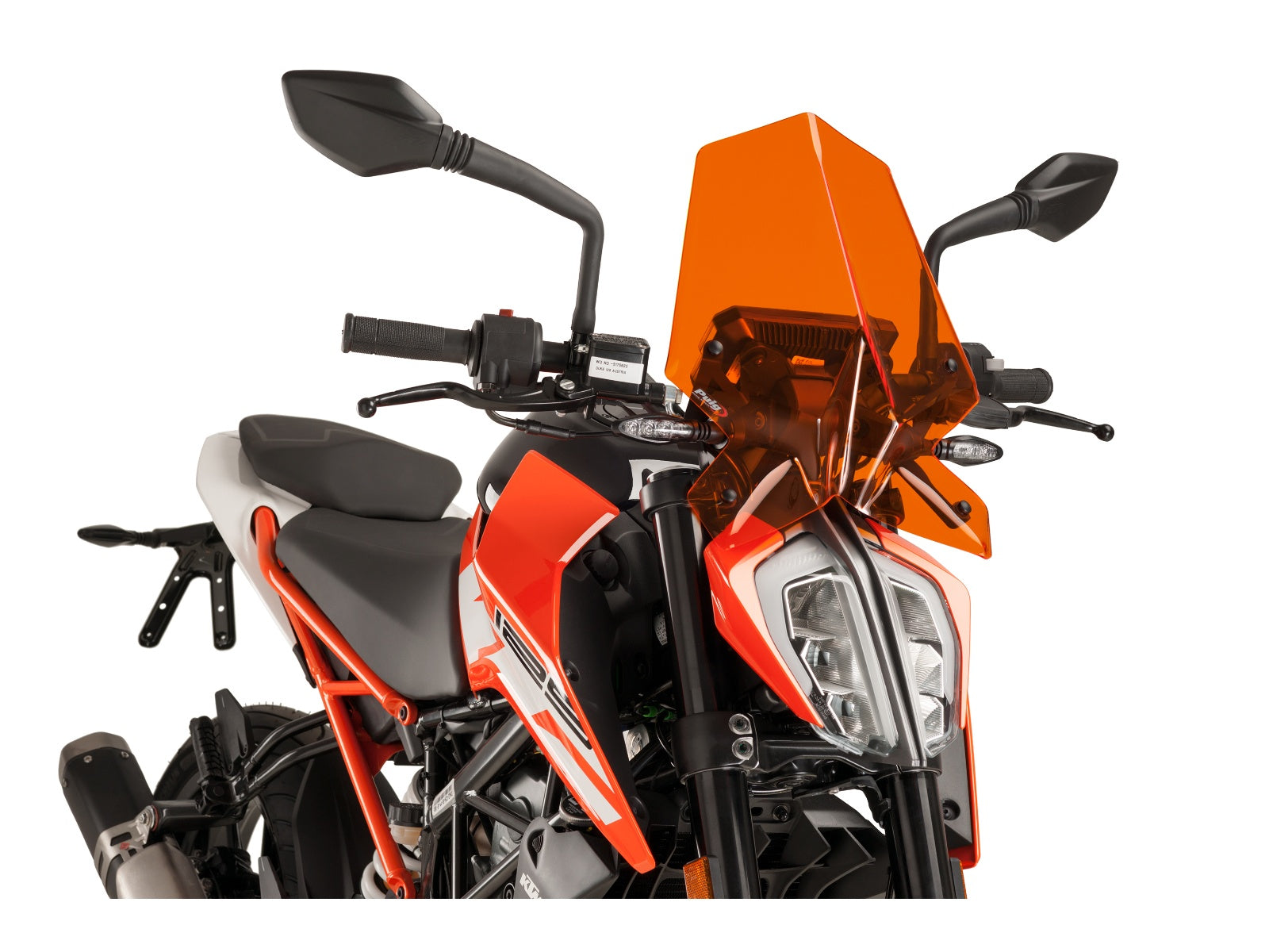 Puig New Generation Sport Screen In Clear for KTM 125 Duke (17-23)
