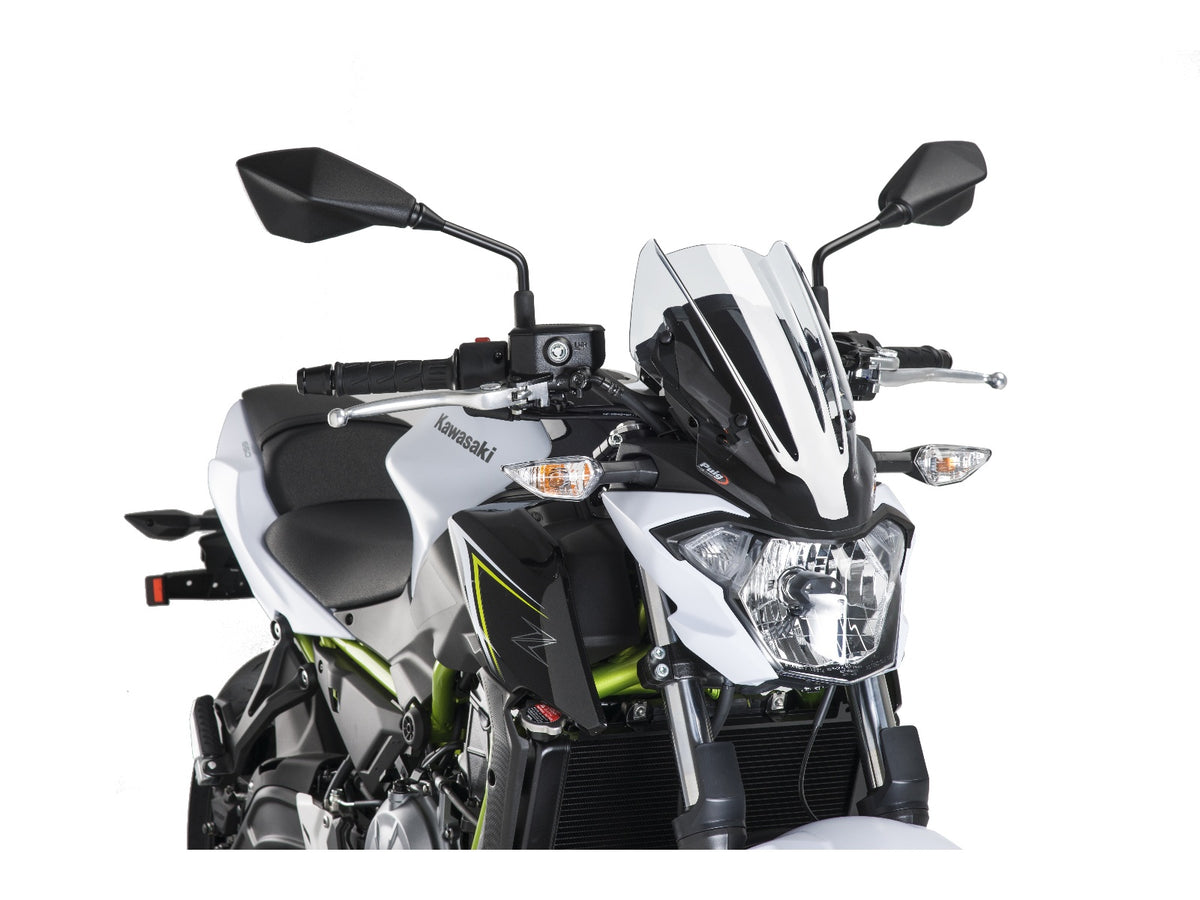 Puig New Generation Sport Screen In Clear for Kawasaki Z650 (17-19) Main image