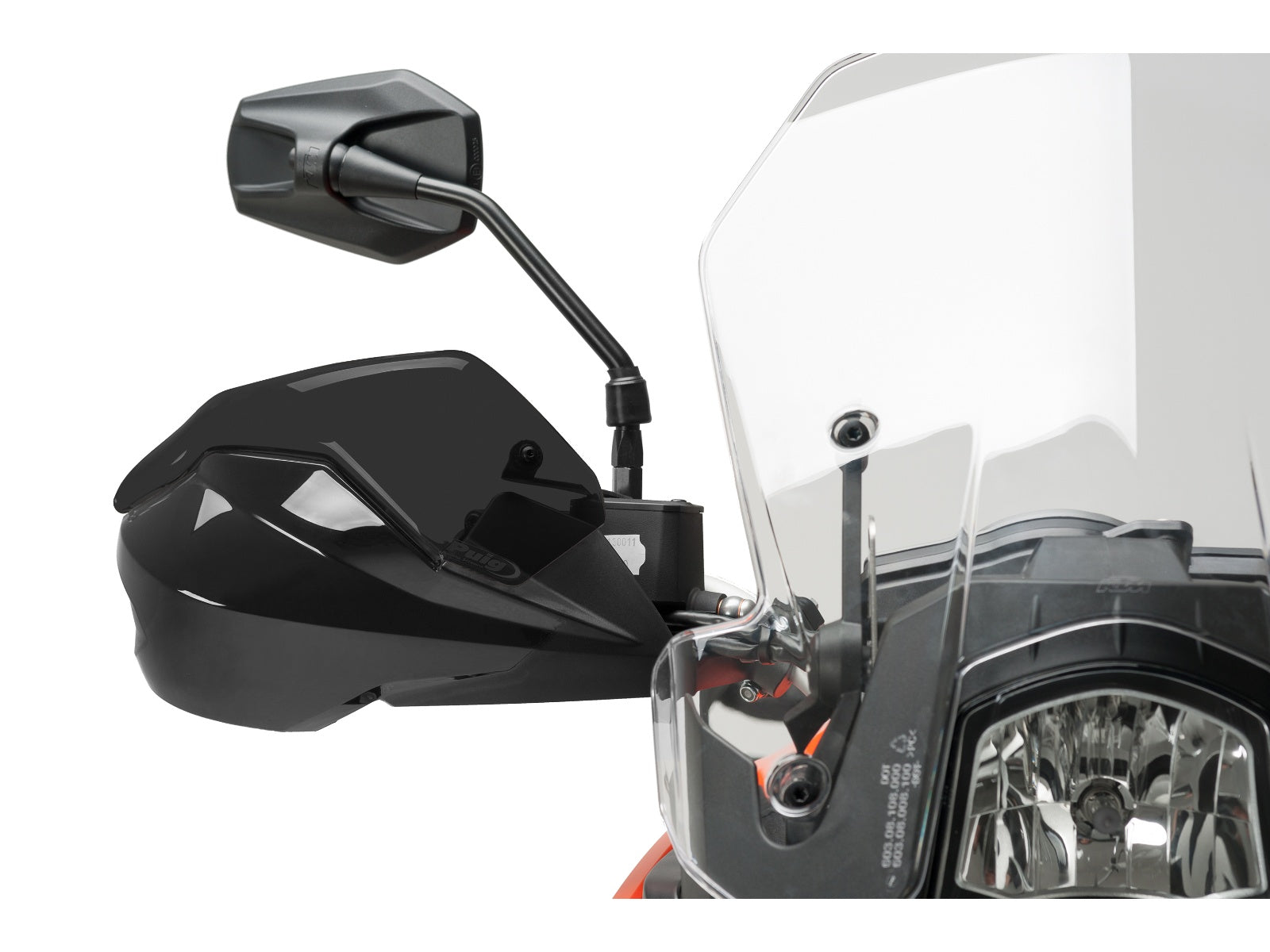 Puig Handguard Extensions In Clear for KTM 1290 Super Duke RR (22-24)