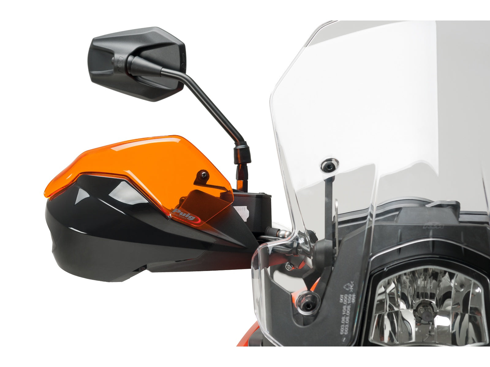 Puig Handguard Extensions In Clear for KTM 1090 Adventure R (17-23)