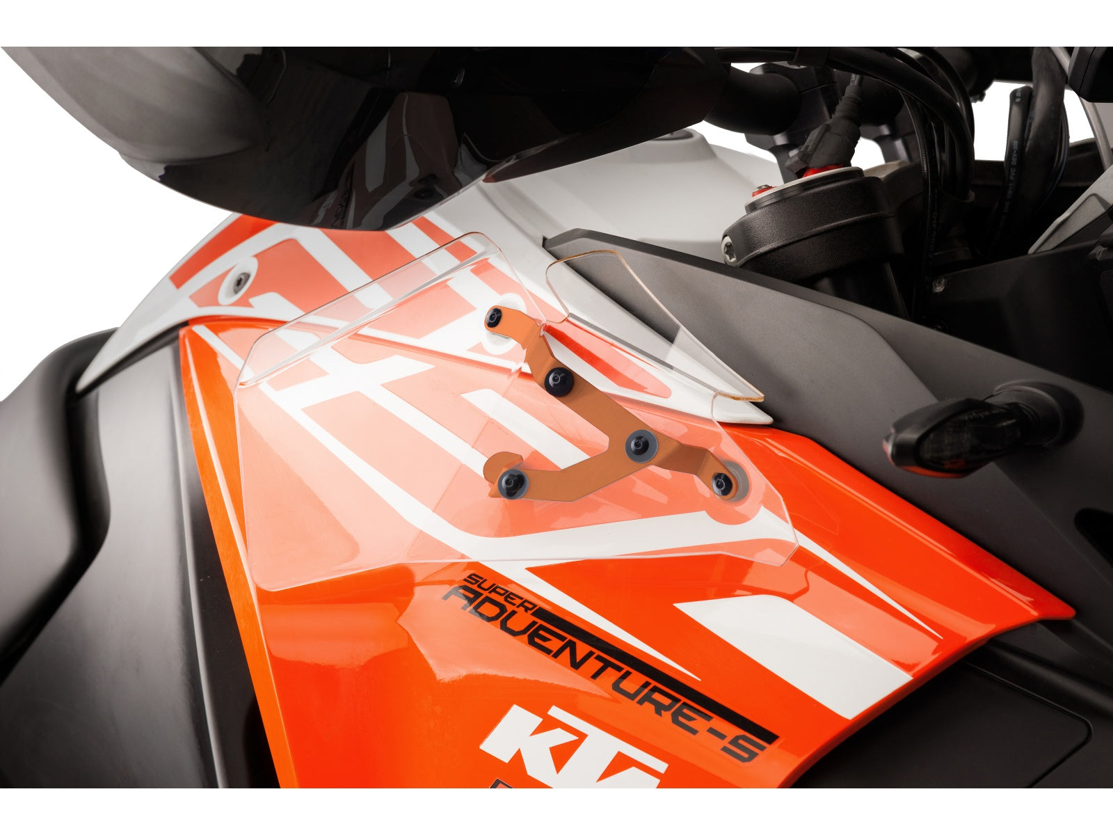 Puig Upper Wind Deflectors In Clear for KTM 1090 Adventure (17-23)