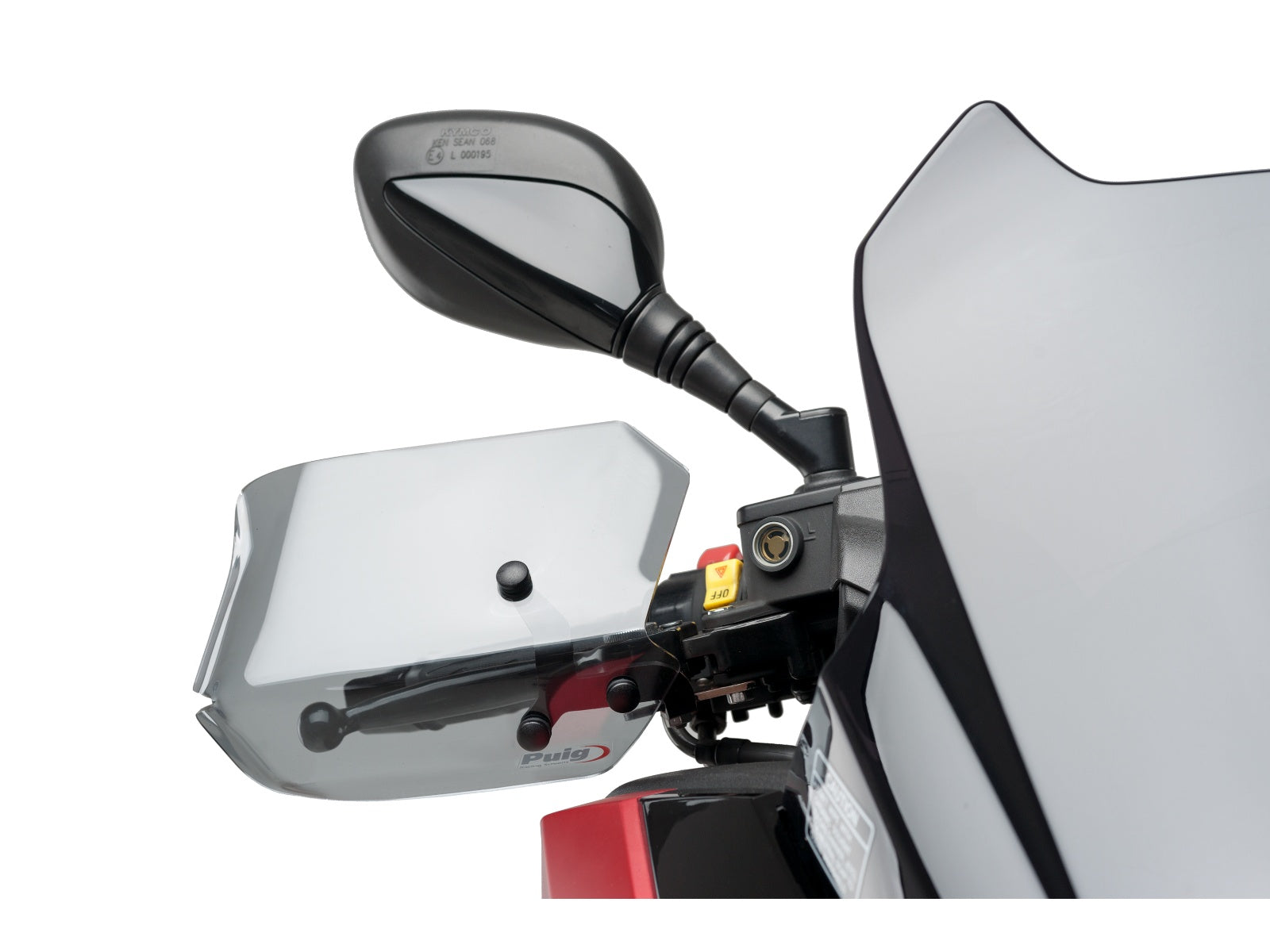 Puig Scooter Handguards In Clear for Kymco Xciting 400i (17-23)