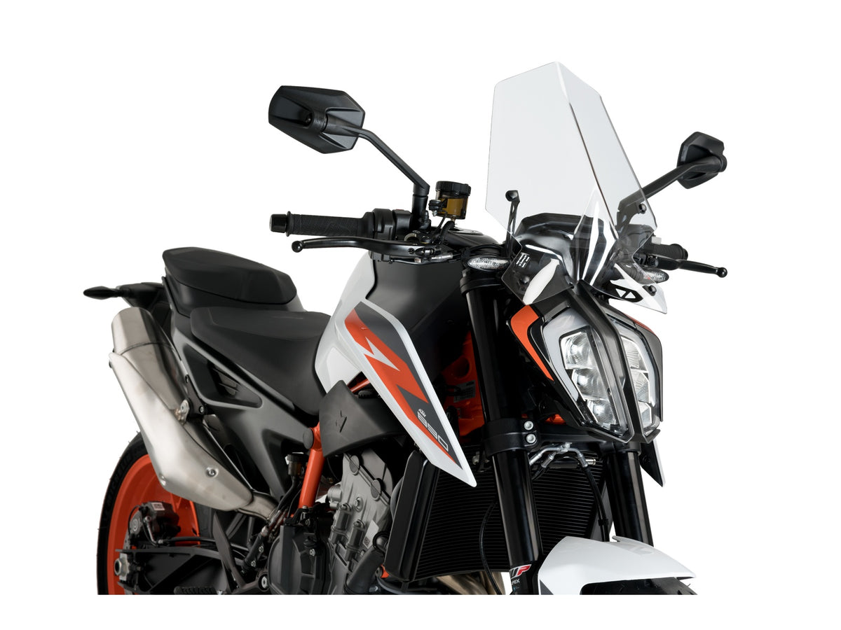 Puig New Generation Sport Screen In Clear for KTM 890 Duke R (20-24) Main image