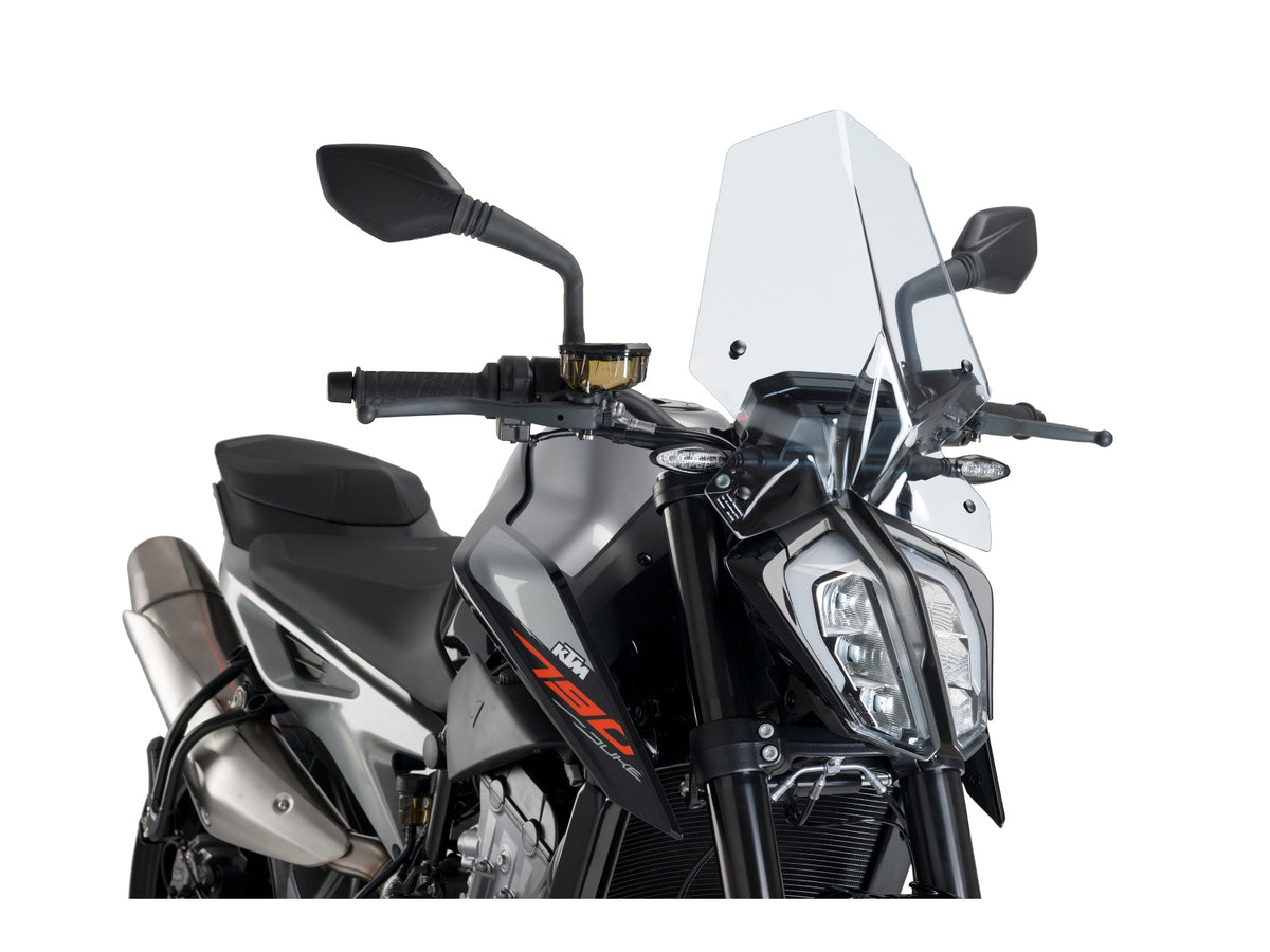 Puig New Generation Sport Screen In Clear for KTM 890 Duke (21-23)